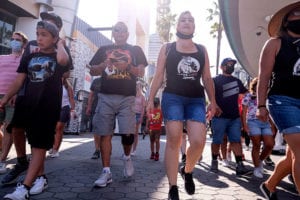 Image of people walking at Universal Studios