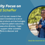 A photo of David Schaffer with text that reads ""The focus of my own research has moved toward translational science that creates products and technologies seeking to improve patient outcomes. As QB3’s executive director, I hope I can help support other scientists in their efforts to discover and translate."