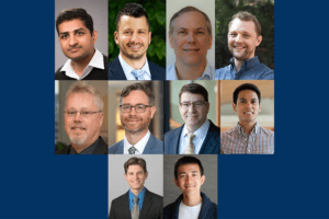 Collage of ten profile photos of UC Berkeley faculty.